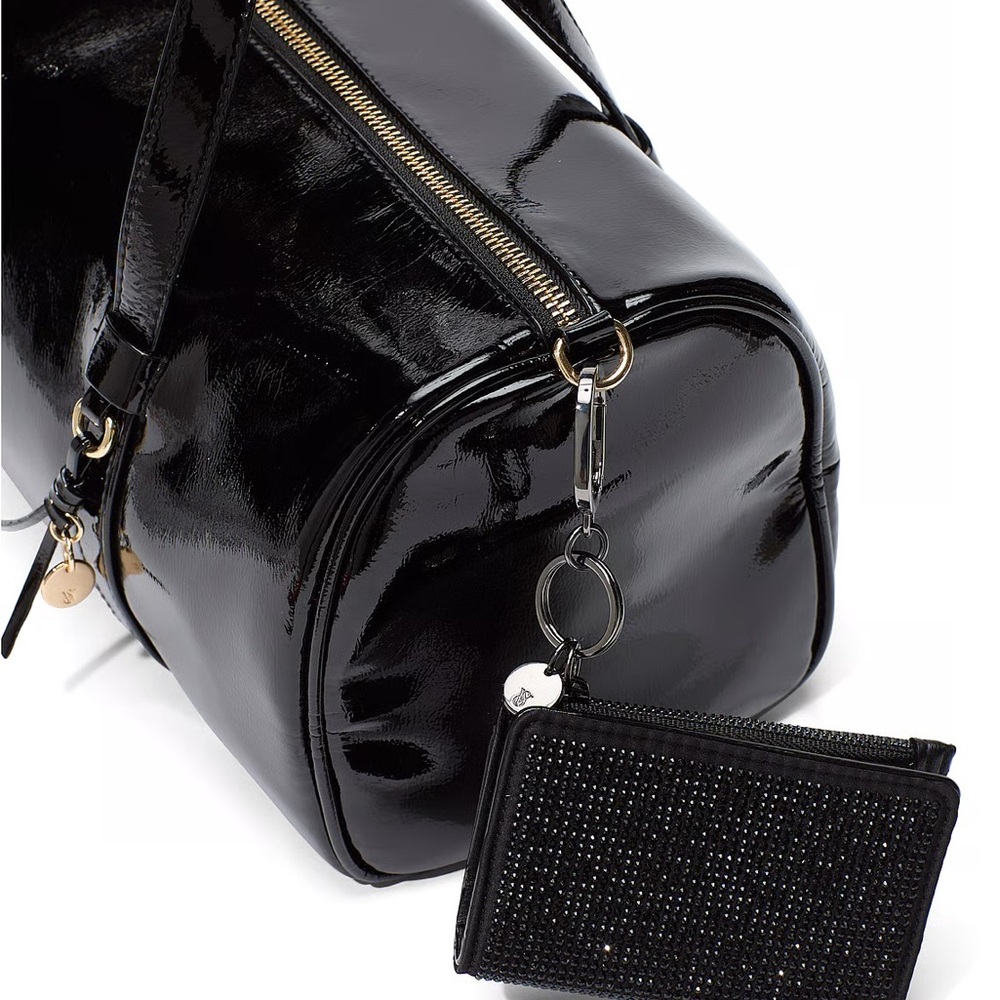 Victoria's Secret Black embellished Key & Card Holder NWT